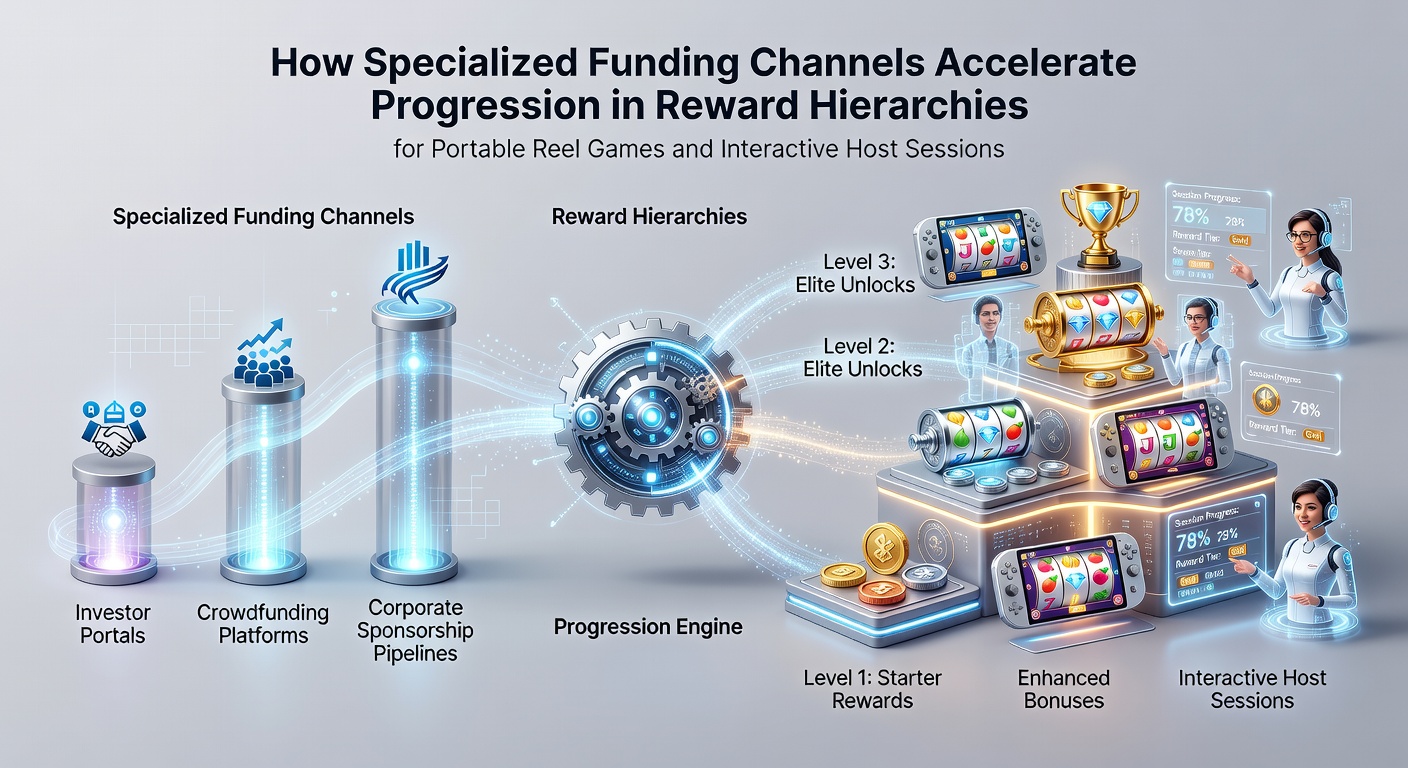 Mobile casino interface showing specialized funding options and reward tier progression for reel games and live sessions
