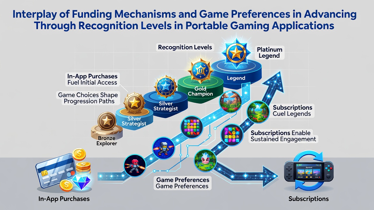 Mobile gaming interface showing funding options and loyalty progression tiers in a portable casino application