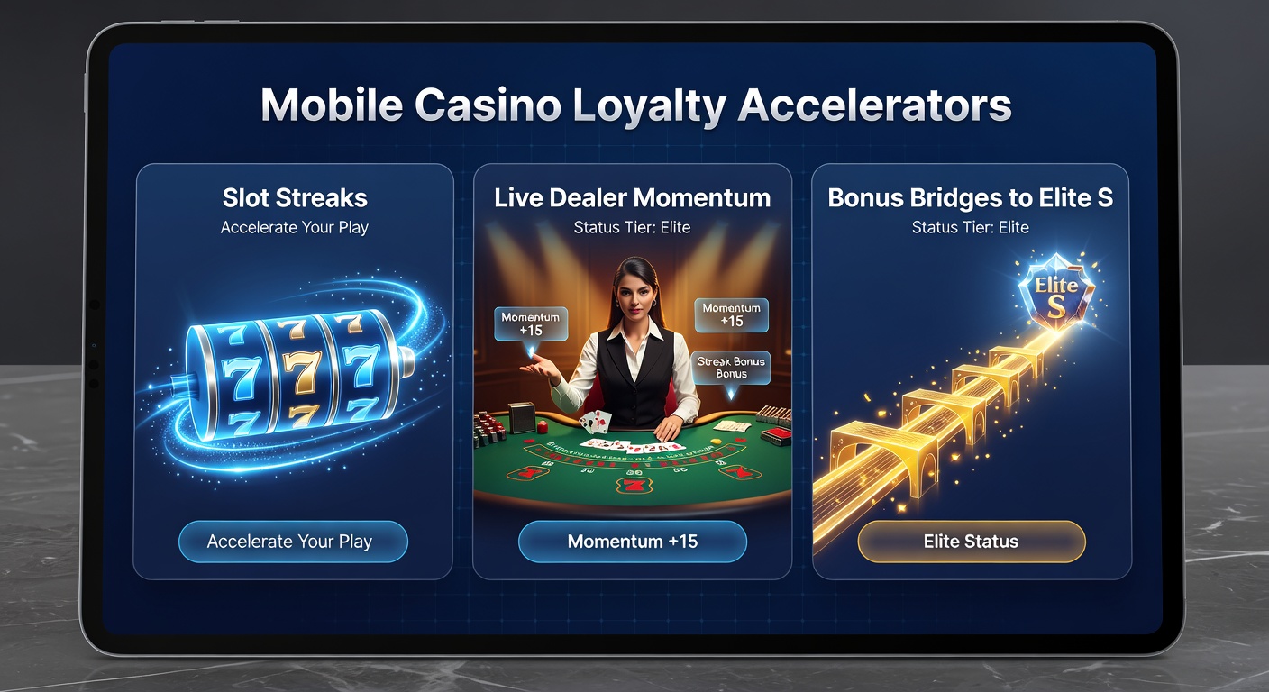 Live dealer table on mobile screen showing momentum bar filling toward bonus bridge activation for elite loyalty tier